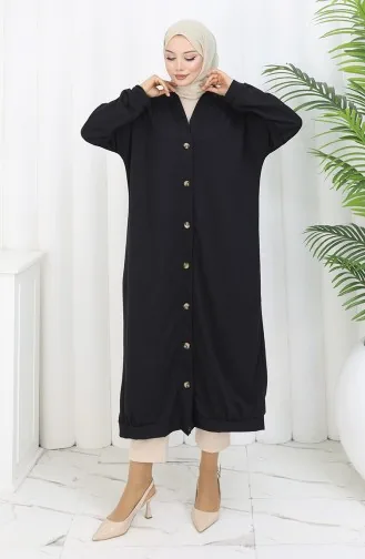 Dubbeldraads Geknoopt Lang Vest 0181-01 Zwart 0181-01