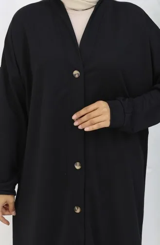 Dubbeldraads Geknoopt Lang Vest 0181-01 Zwart 0181-01