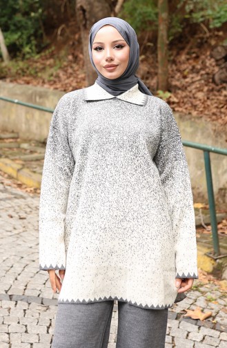 Triko Tunik Pantolon İkili Takım 1123-06 Gri