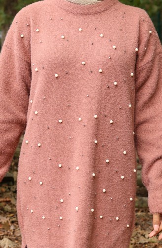 Gebreide Parelmoeren Tuniek 3009-05 Dusty Rose 3009-05