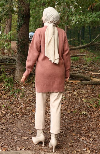 Gebreide Parelmoeren Tuniek 3009-05 Dusty Rose 3009-05