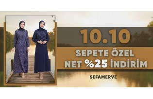 Sepette Net %25 İndirim