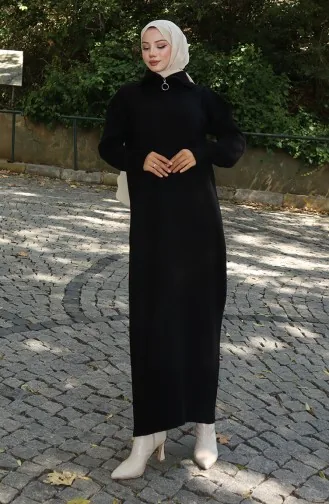 Gebreide Coltruijurk 0511-01 Zwart 0511-01