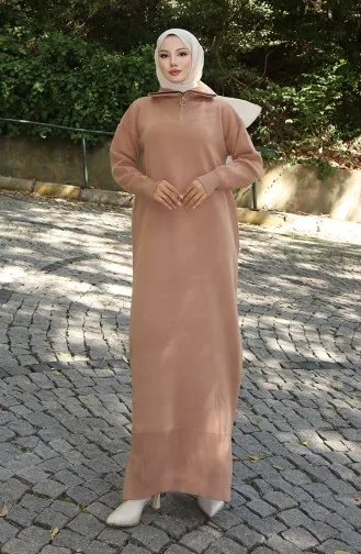 Gebreide Coltruijurk 0511-04 Melkkoffie 0511-04