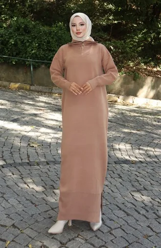 Gebreide Coltruijurk 0511-04 Melkkoffie 0511-04