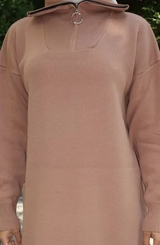 Gebreide Coltruijurk 0511-04 Melkkoffie 0511-04