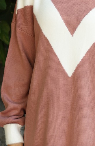 Strick Tunika Mit V-Muster 3017-07 Staubrosa 3017-07