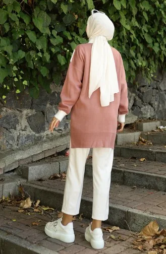 Strick Tunika Mit V-Muster 3017-07 Staubrosa 3017-07
