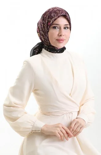 Écharpe à Motifs Karaca Cupra 82015-08 Noir Fuchsia 82015-08