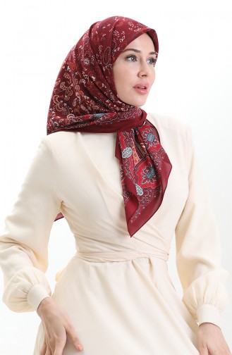 وشاح كاراكا المنقوش كوبرا 82015-09 بورجوندي داكن 82015-09