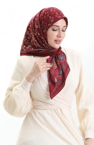 وشاح كاراكا المنقوش كوبرا 82015-09 بورجوندي داكن 82015-09