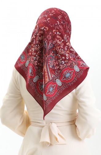 وشاح كاراكا المنقوش كوبرا 82015-09 بورجوندي داكن 82015-09