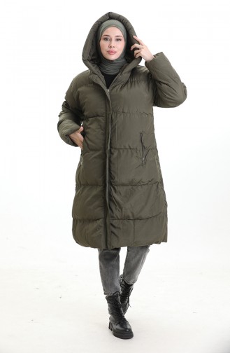 Doudoune à Capuche 7031-03 Vert Kaki 7031-03
