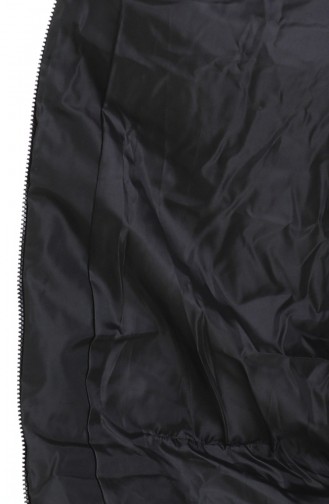 Doudoune Zippée à Capuche 0204-01 Noir 0204-01