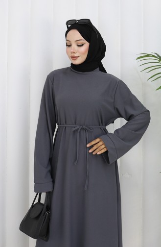 Robe à Lacets Et Revers 2160-05 Gris Foncé 2160-05