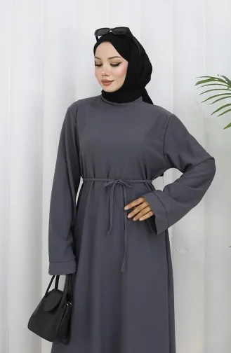 Cuffed Lace-Up Dress 2160-05 Dark Gray 2160-05