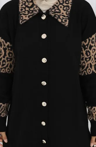 Gebreid Geknoopt Tuniek Met Garnering Tweedelig Pak 1020-06 Melkkoffie 1020-06