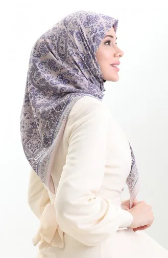 Karaca Patroon Cupra Sjaal 82014-01 Poeder Lila 82014-01