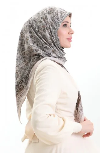 Karaca Patroon Cupra Sjaal 82014-04 Steenbruin 82014-04