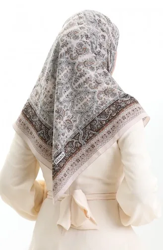 Karaca Patroon Cupra Sjaal 82014-04 Steenbruin 82014-04