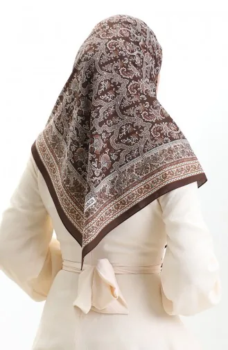 Karaca Gemusterter Cupra Schal 82014-07 Braun 82014-07