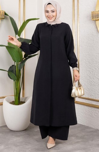 Lange Tuniek Modal Pak 0330-01 Zwart 0330-01