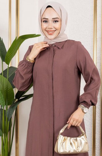 Long Tunic Modal Suit 0330-02 Brown 0330-02