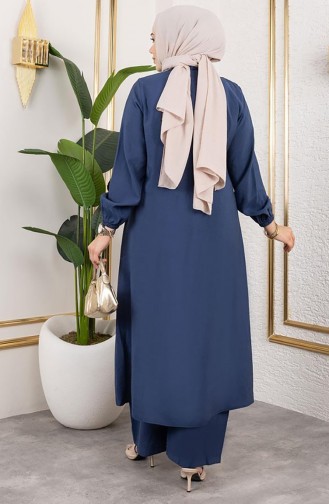 Lange Tuniek Modal Pak 0330-03 Marineblauw 0330-03
