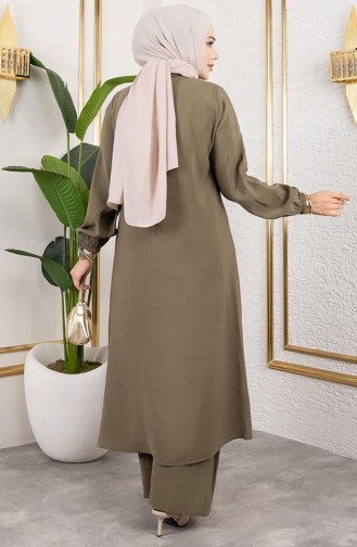 Lange Tuniek Modal Pak 0330-04 Khaki 0330-04