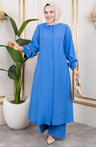 Lange Tuniek Modal Pak 0330-05 Indigo 0330-05