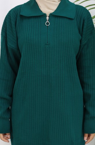 Strickmode Gestreifte Tunika Hose Zweiteiler 1073-05 Petrol 1073-05