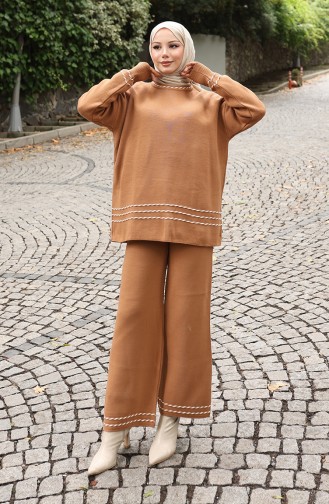 Strickpullover Hose Doppelanzug 0017-05 Milchkaffee 0017-05