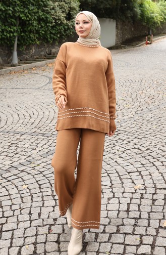 Strickpullover Hose Doppelanzug 0017-05 Milchkaffee 0017-05