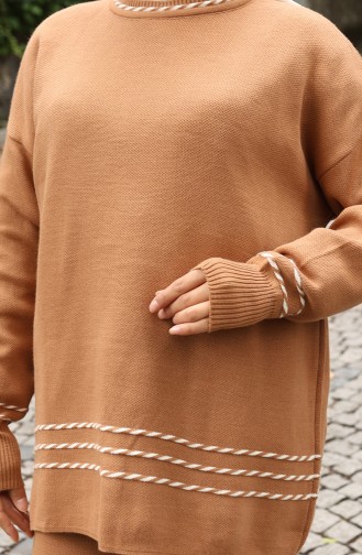 Strickpullover Hose Doppelanzug 0017-05 Milchkaffee 0017-05