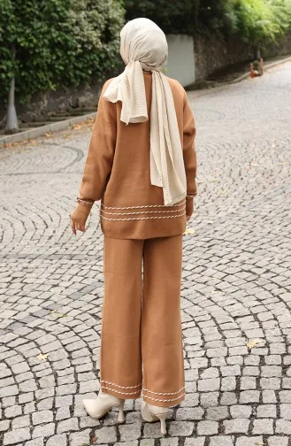 Strickpullover Hose Doppelanzug 0017-05 Milchkaffee 0017-05
