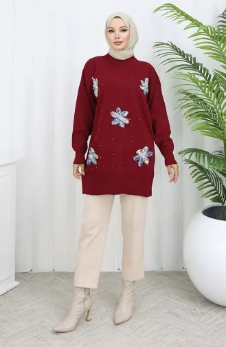 Triko Garnili Tunik 3010-02 Bordo