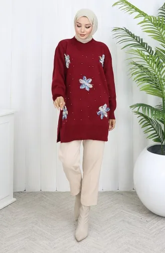 Triko Garnili Tunik 3010-02 Bordo
