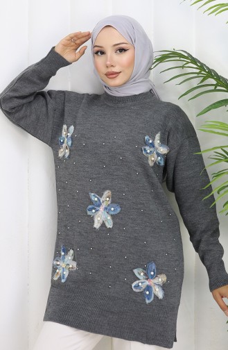 Triko Garnili Tunik 3010-06 Gri