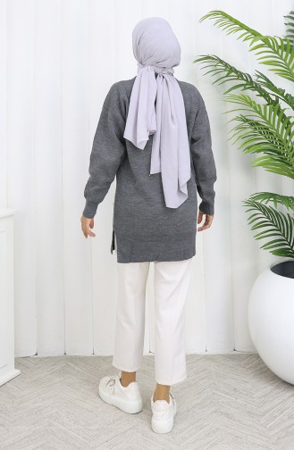 Triko Garnili Tunik 3010-06 Gri