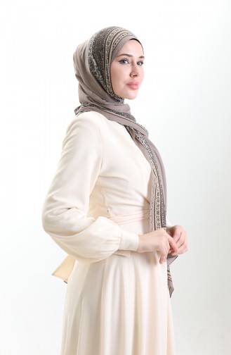 Karaca Patterned Mio Shawl 82012-03 Mink 82012-03
