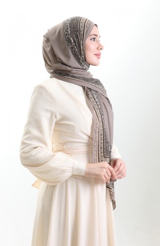 Karaca Patterned Mio Shawl 82012-03 Mink 82012-03