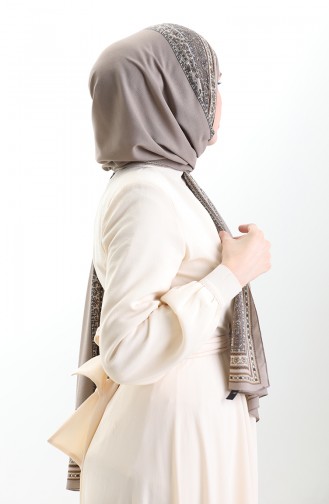Karaca Patterned Mio Shawl 82012-03 Mink 82012-03