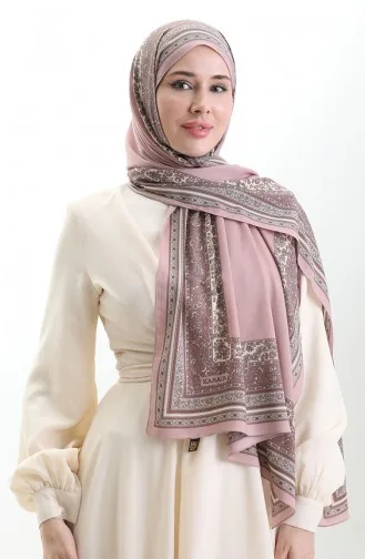 Karaca Gemusterter Mio-Schal 82012-05 Puder 82012-05