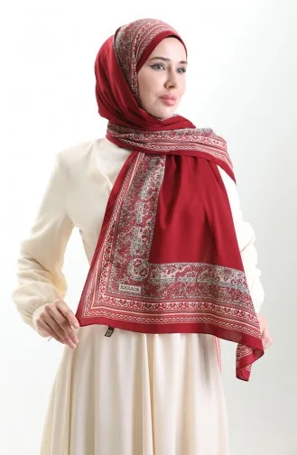 Karaca Gemusterter Mio Schal 82012-08 Weinrot 82012-08