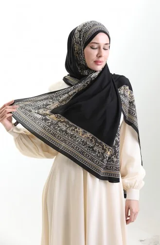 شال ميو المنقوش من كاراكا 82012-09 أسود 82012-09
