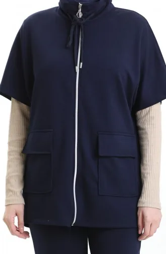 Oysho Vest Suit 11330-01 Navy Blue 11330-01