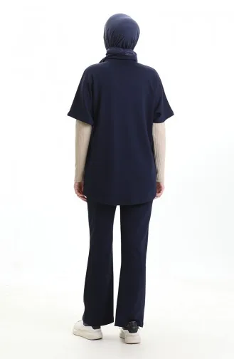 Oysho Vest Suit 11330-01 Navy Blue 11330-01