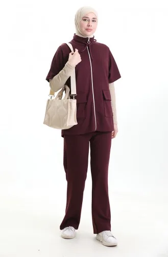 Oysho Weste Anzug 11330-03 Pflaume 11330-03