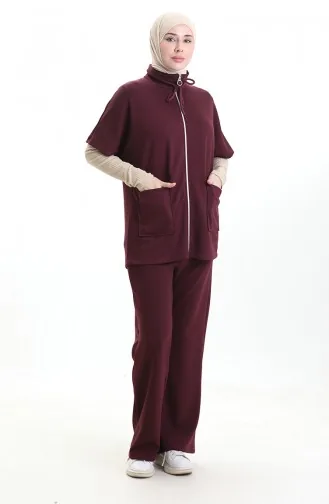 Oysho Weste Anzug 11330-03 Pflaume 11330-03