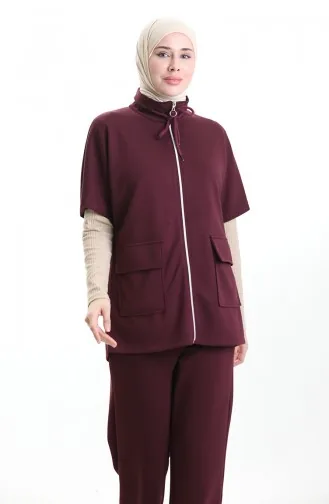 Oysho Weste Anzug 11330-03 Pflaume 11330-03